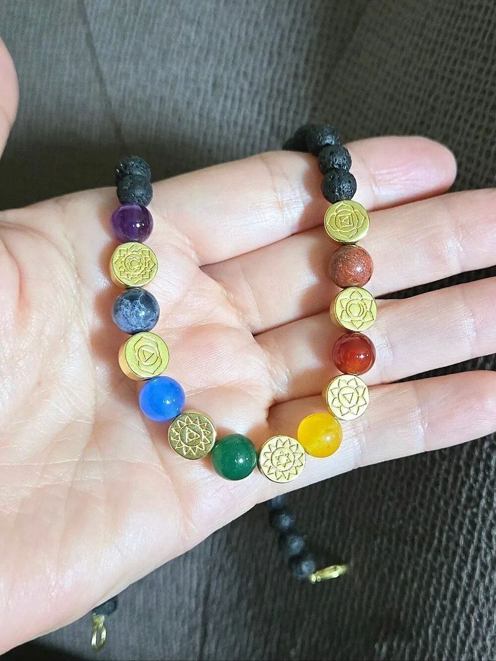 Shivam Seven7️⃣ Chakras🧘♀️ Beaded Necklace - NWT - Picture 12 of 15